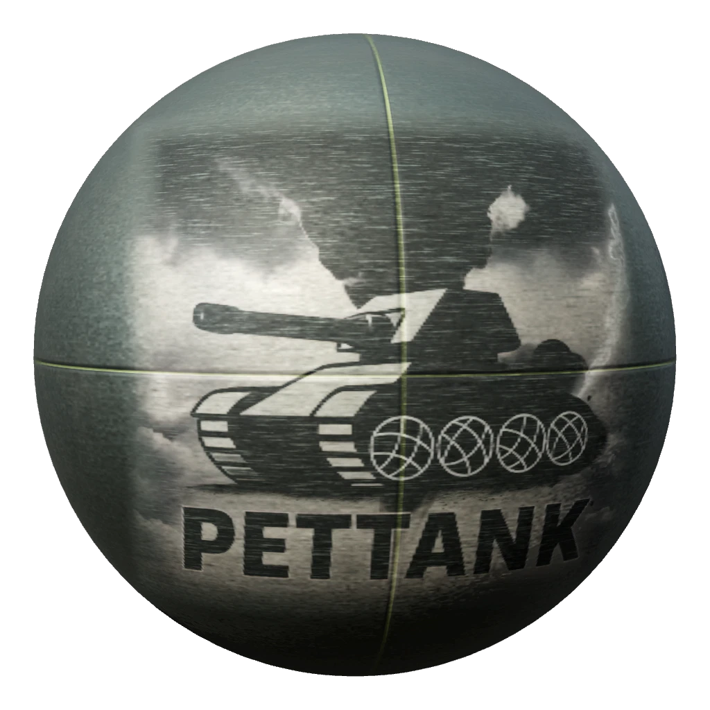 Pettankin metallinen joukkuekuula