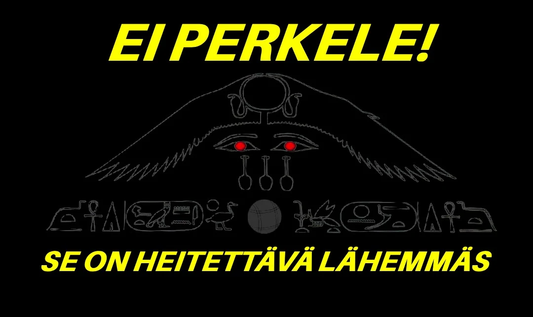 Ei perkele se on heitettävä lähemmäs -logo